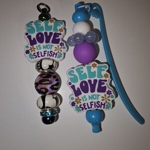 Self Love Beaded Bookmark Or Pen. Select 1